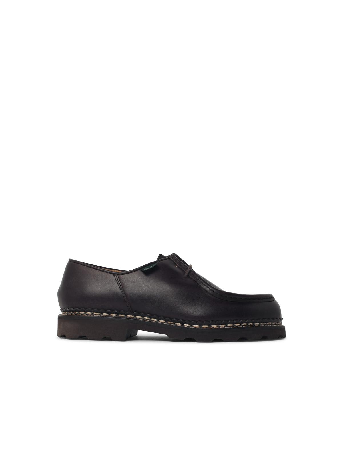 Paraboot 'Michael' Brown Leather Loafers 'Lisse Cafè' Men PARABOOT