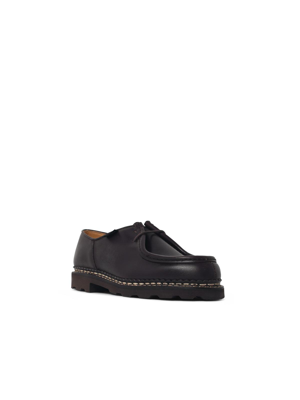 Paraboot 'Michael' Brown Leather Loafers 'Lisse Cafè' Men PARABOOT