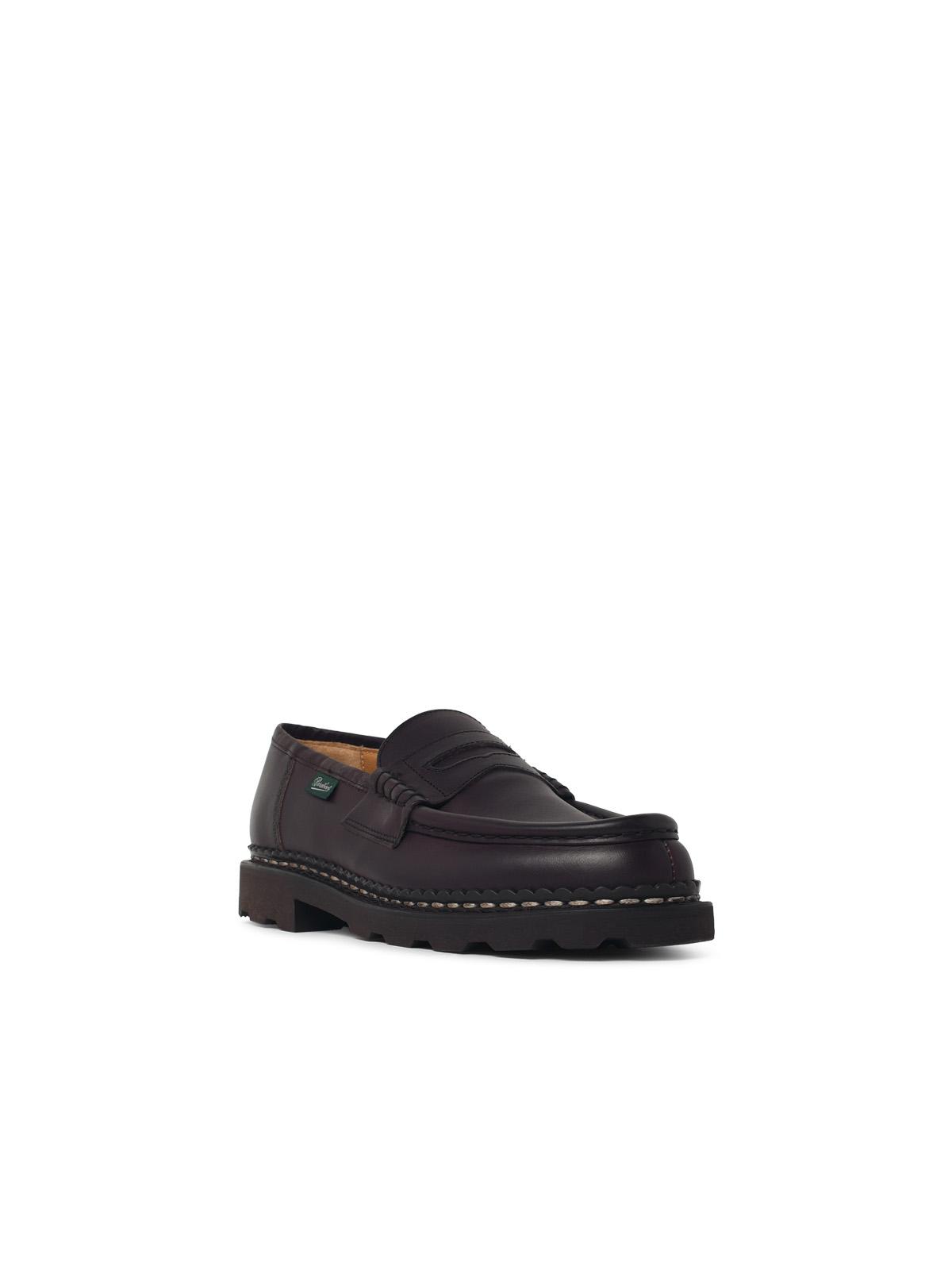 Paraboot 'Reims' 'Lisse Cafè' Brown Leather Loafers Men PARABOOT