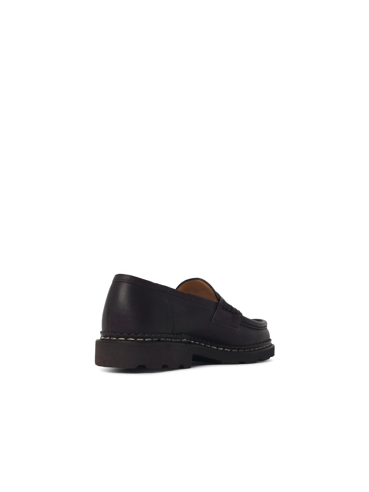 Paraboot 'Reims' 'Lisse Cafè' Brown Leather Loafers Men PARABOOT