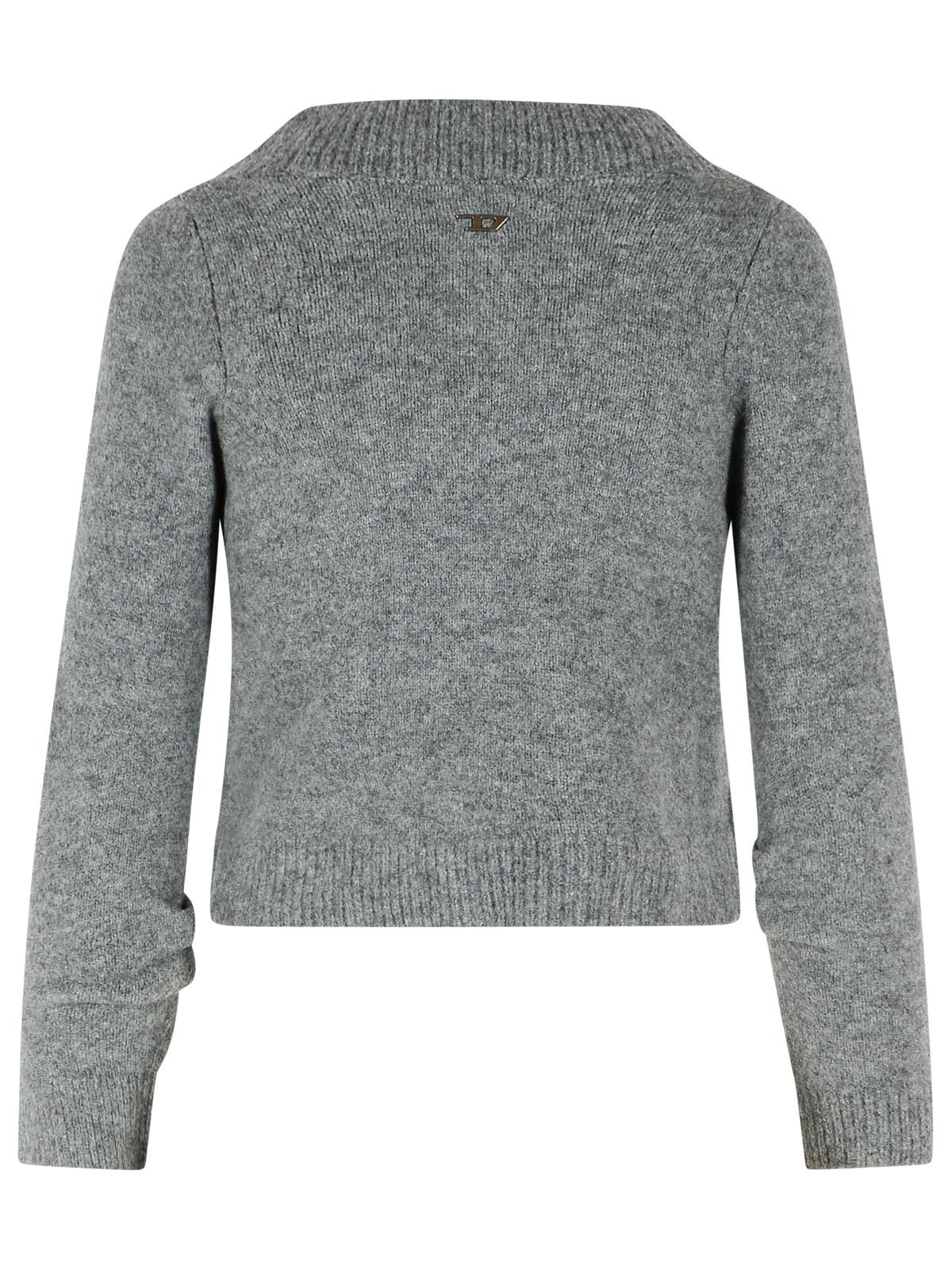 Diesel M-Ava Cardigan In Beige Wool Women DIESEL