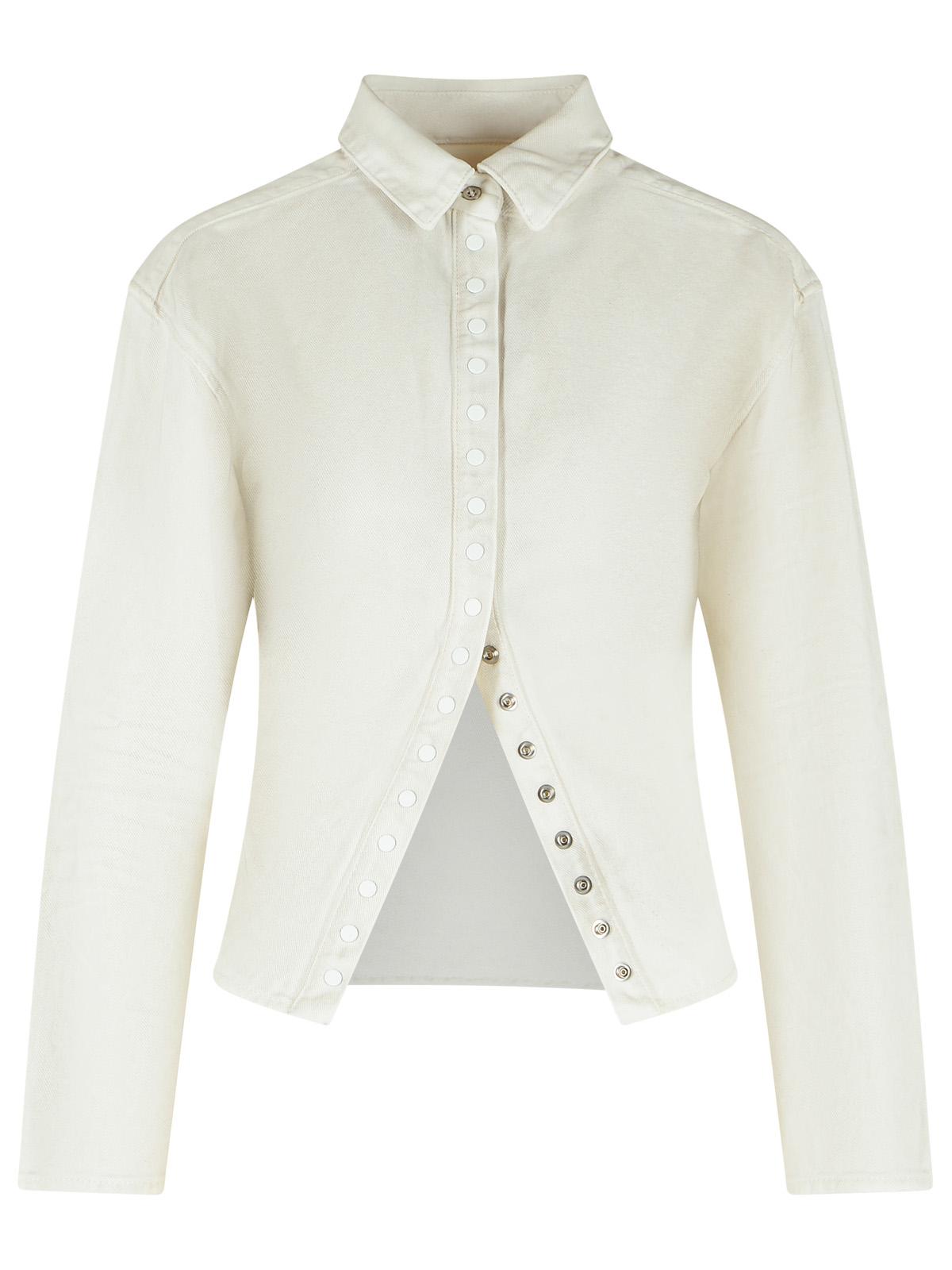 Diesel White Cotton Shirt Women DIESEL
