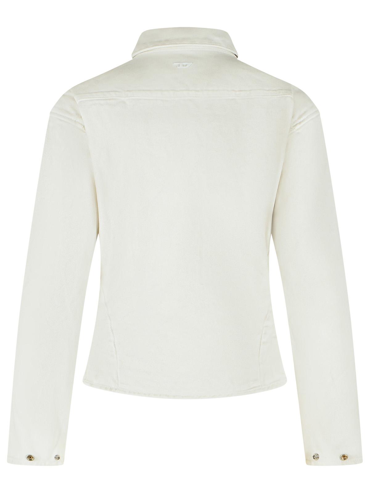 Diesel White Cotton Shirt Women DIESEL