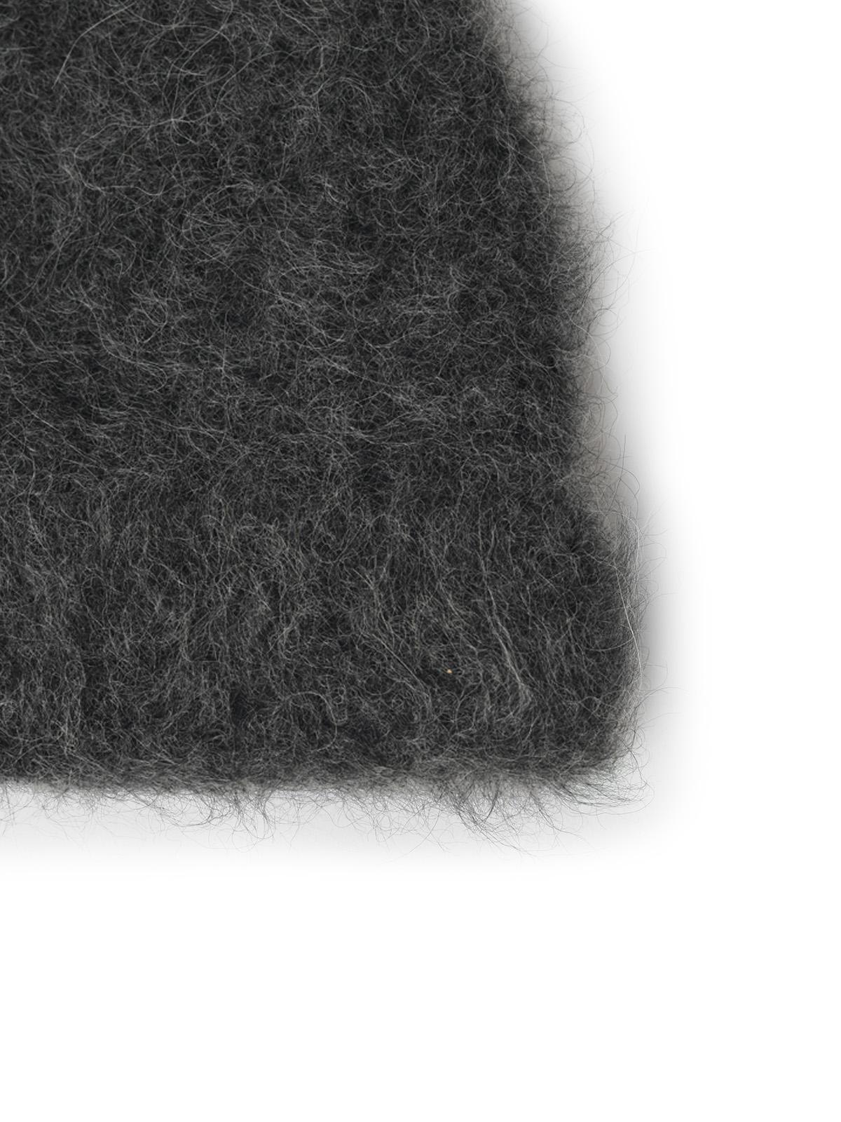 Sefr 'Fuzzy' Charcoal Grey Alpaca Blend Beanie Men SEFR