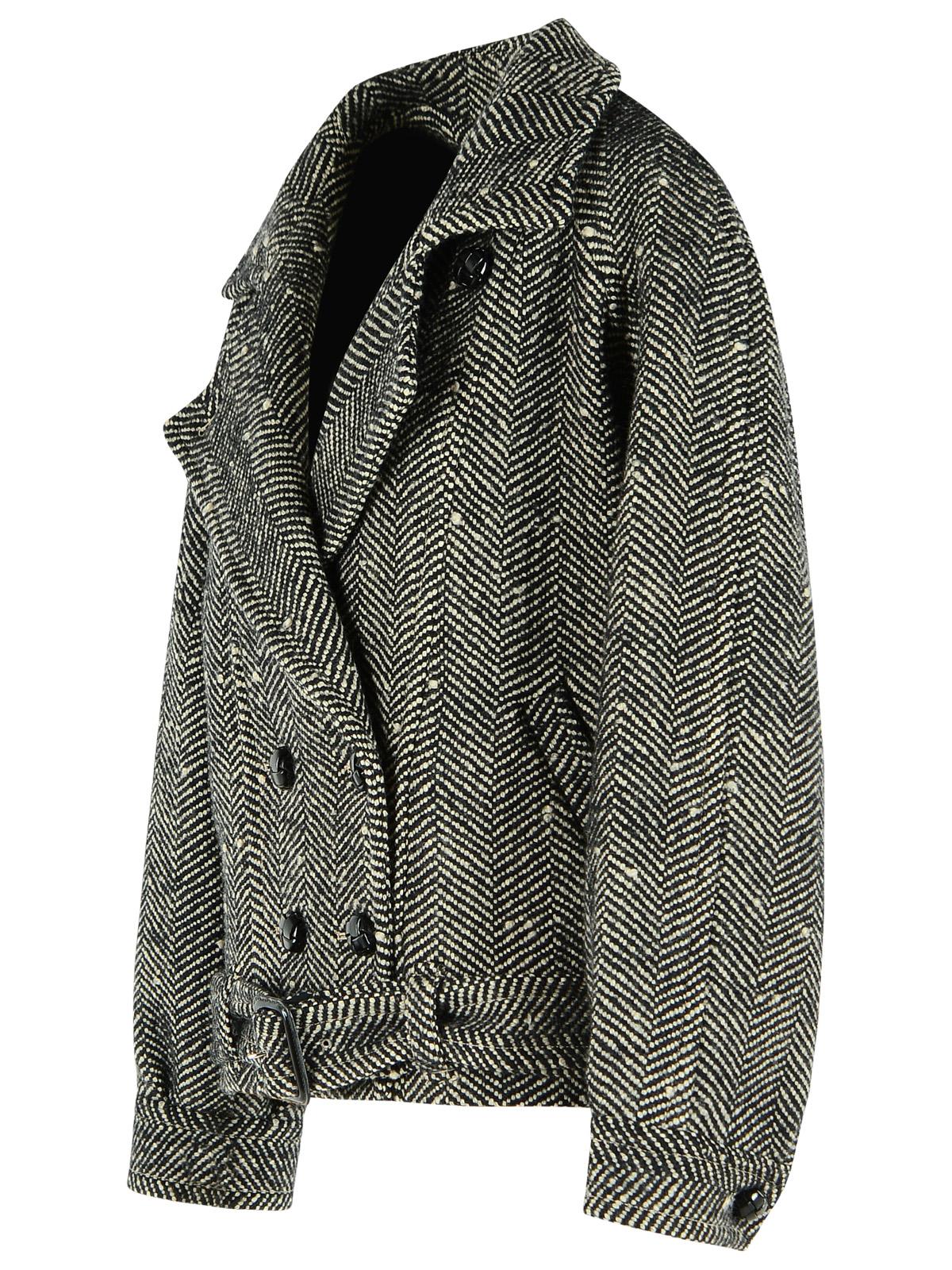 Isabel Marant 'Elvane' Black Virgin Wool And Ecru Jacket Women ISABEL MARANT