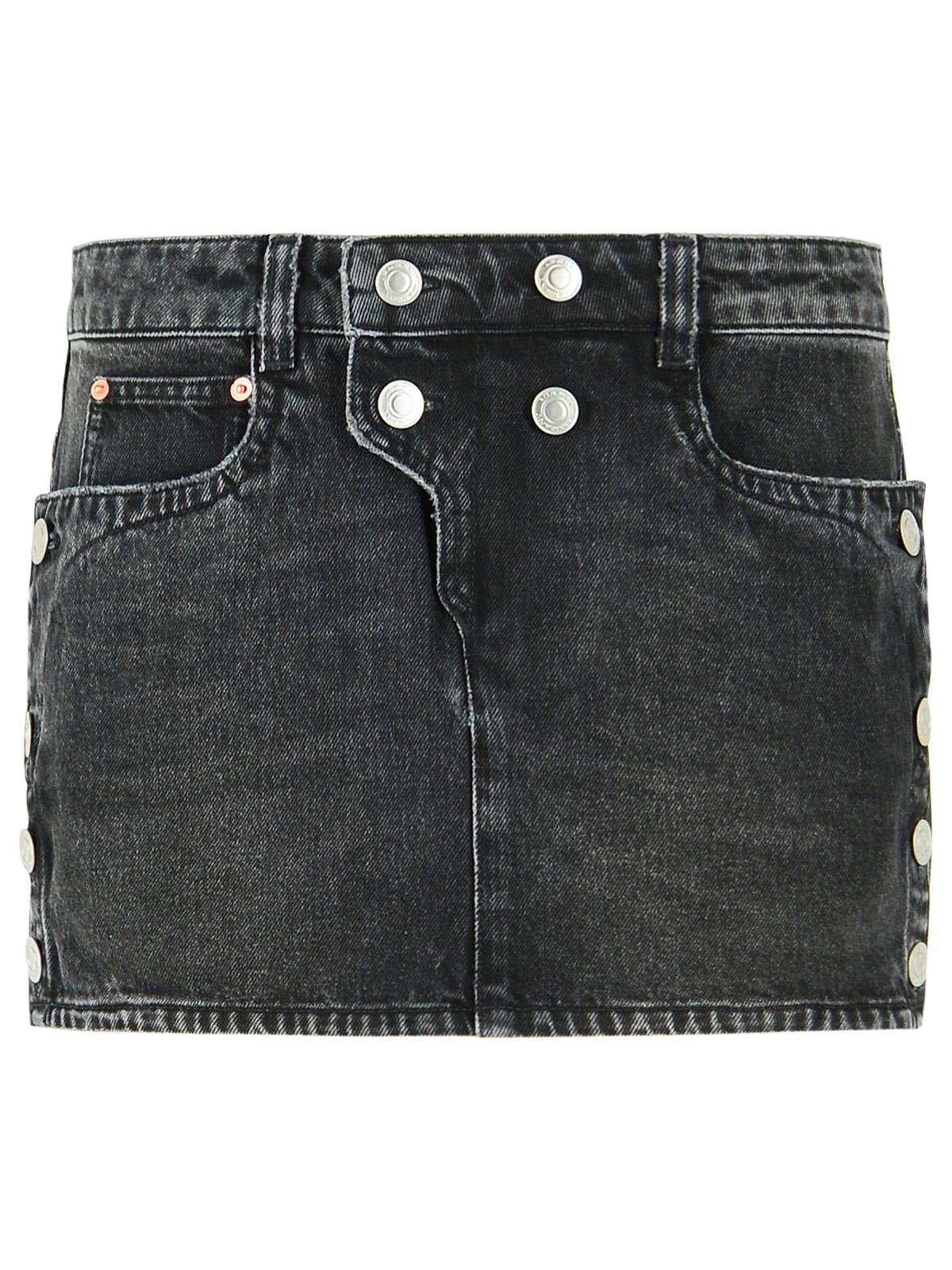 Isabel Marant 'Ralma' Skirt In Washed Black Cotton Women ISABEL MARANT