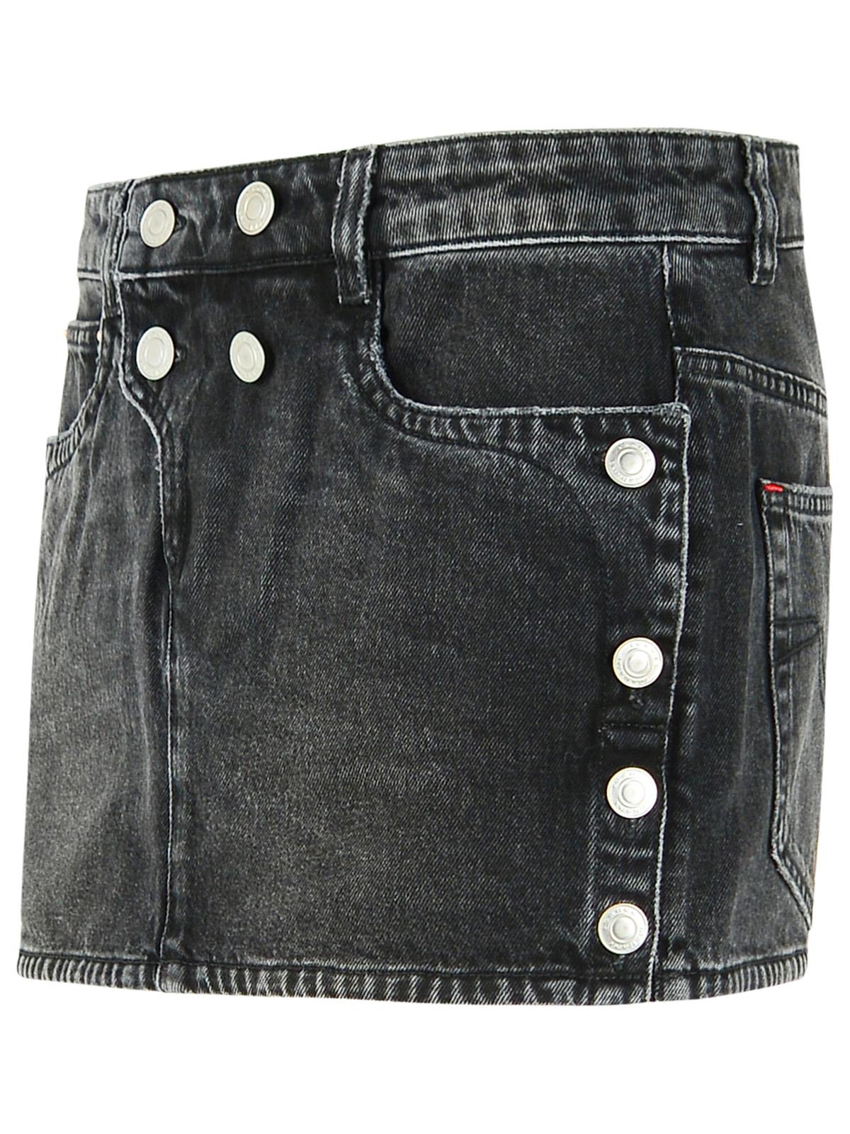 Isabel Marant 'Ralma' Skirt In Washed Black Cotton Women ISABEL MARANT