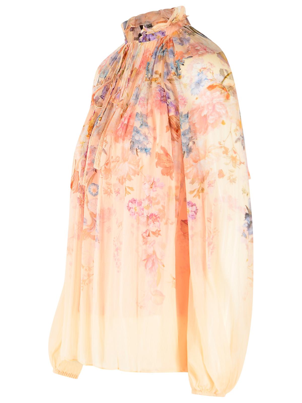 Zimmermann 'Valiant' Blouse In Peach Viscose Women ZIMMERMANN