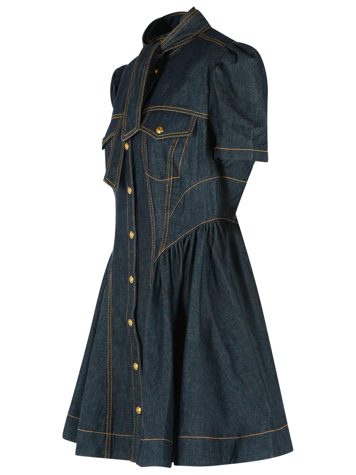 Zimmermann 'Corset' Navy Denim Dress Women ZIMMERMANN