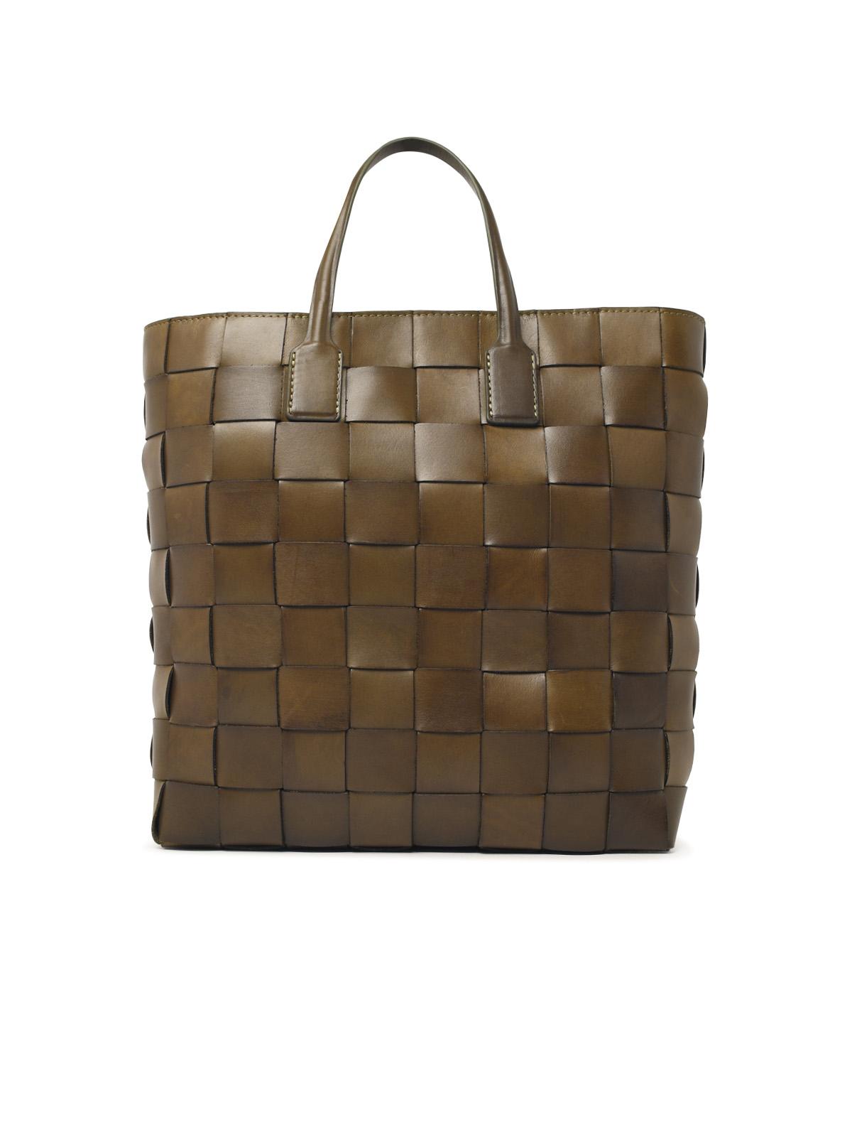 Dragon Diffusion 'Pino' Khaki Leather Bag Women DRAGON DIFFUSION