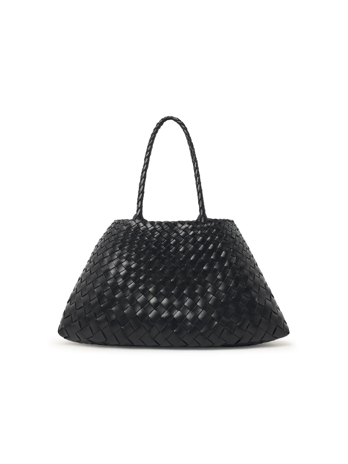 Dragon Diffusion 'Santa Croce Big' Black Leather Bag Women DRAGON DIFFUSION