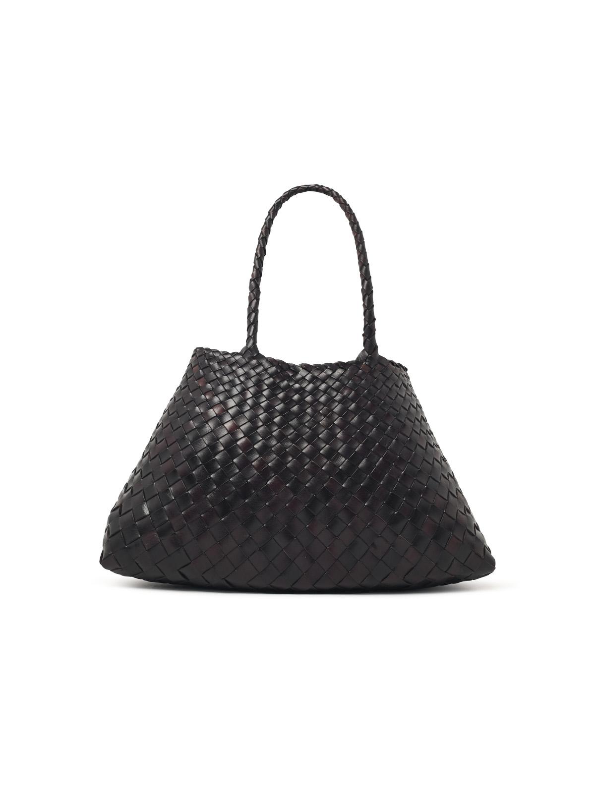 Dragon Diffusion 'Santa Croce Big' Dark Brown Leather Bag Women DRAGON DIFFUSION