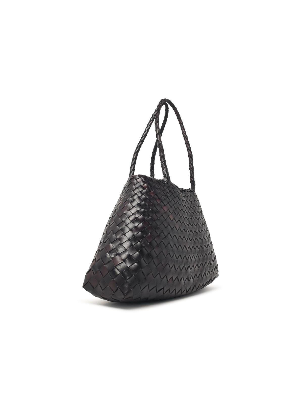 Dragon Diffusion 'Santa Croce Big' Dark Brown Leather Bag Women DRAGON DIFFUSION