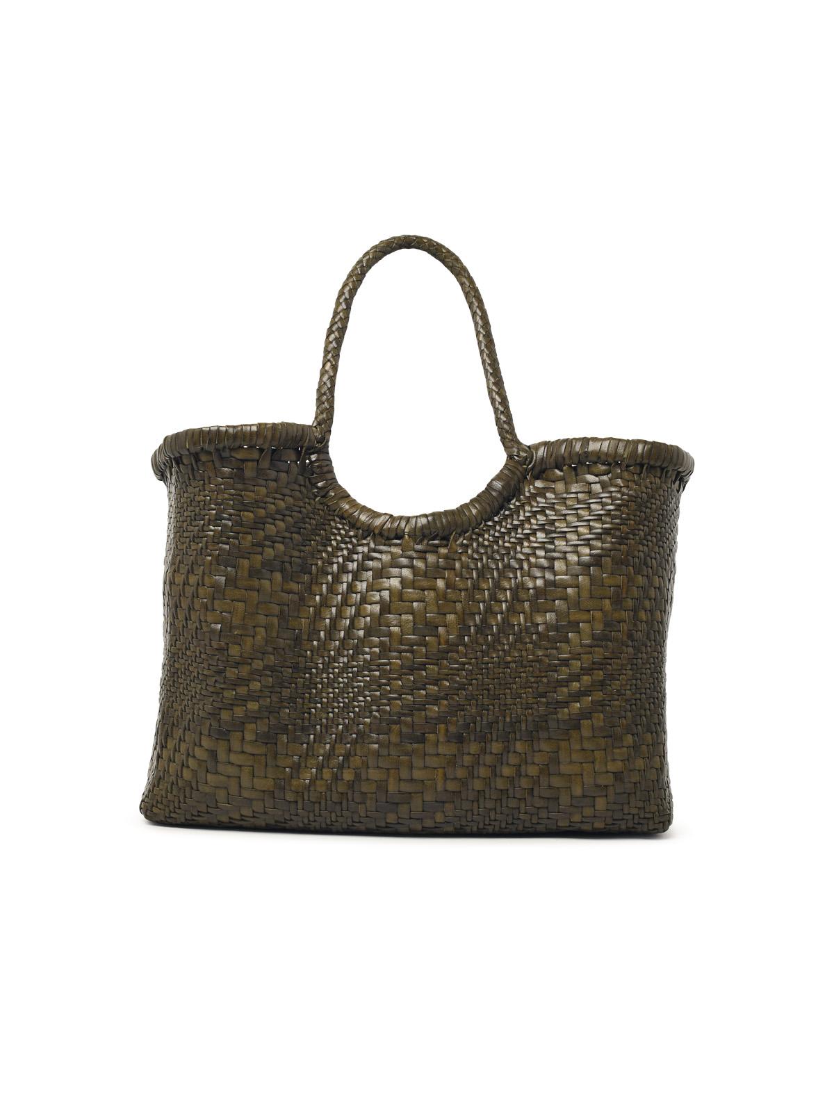Dragon Diffusion 'Nantucket Optical' Khaki Leather Bag Women DRAGON DIFFUSION