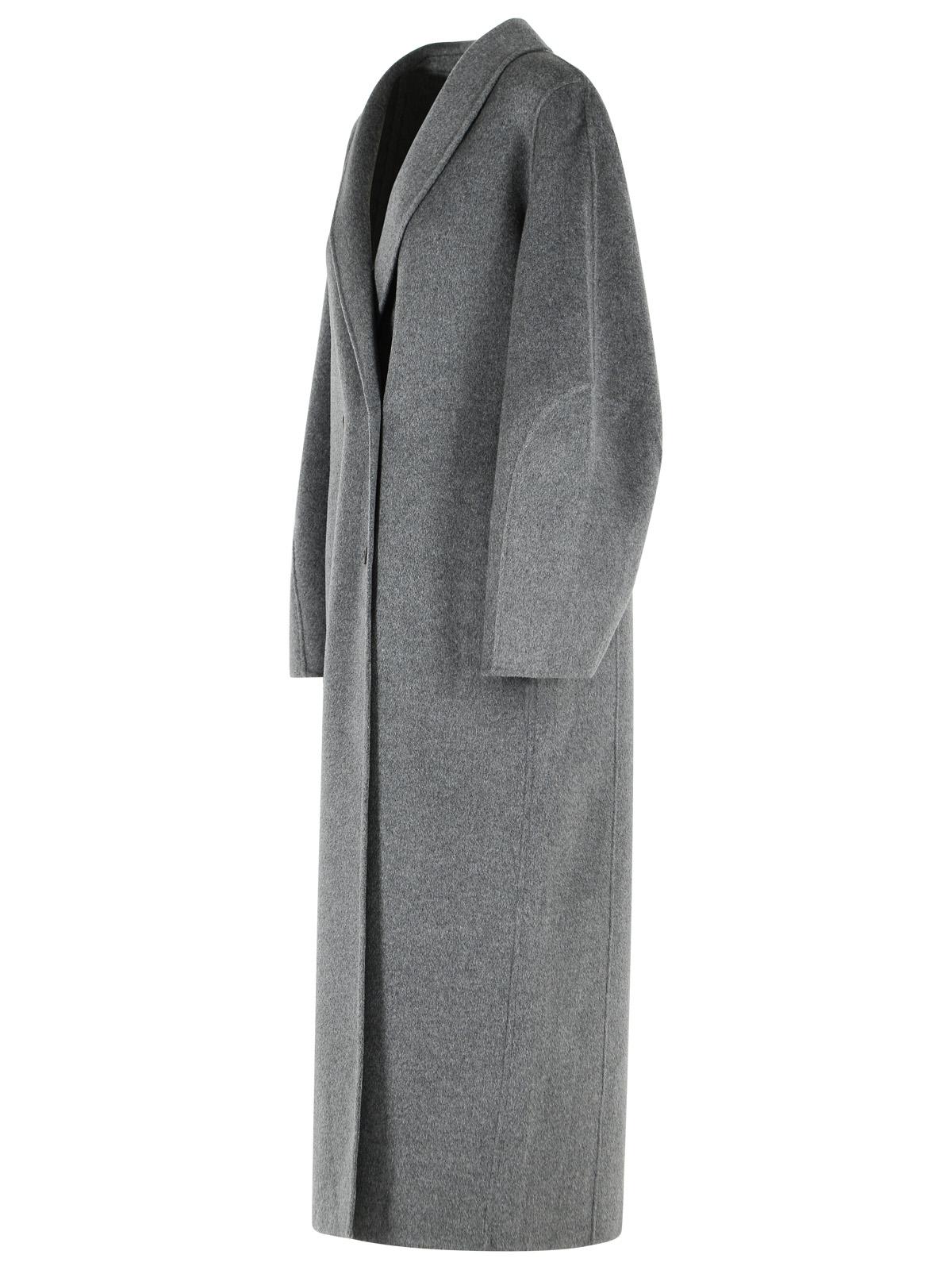 Lisa Yang 'Shawl' Grey Wool And Cashmere Coat Women LISA YANG
