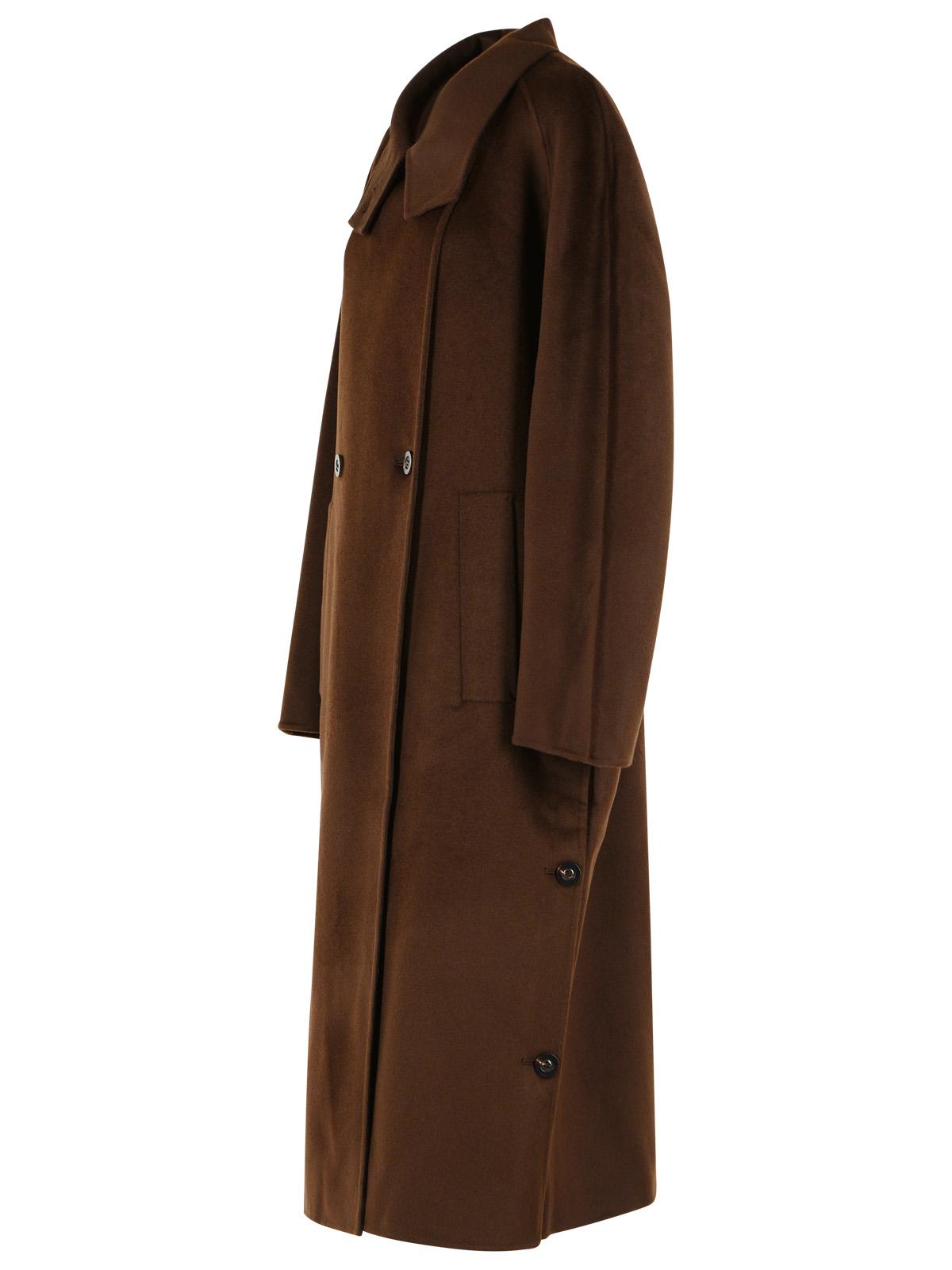 Lisa Yang Brown Wool And Cashmere Coat Women
