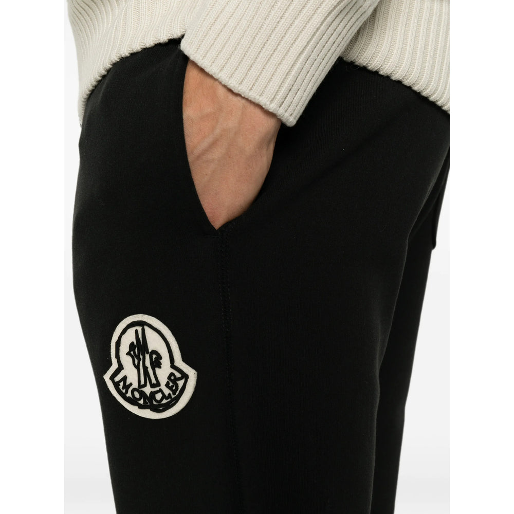 Moncler Black Trousers - Track Pants Men MONCLER