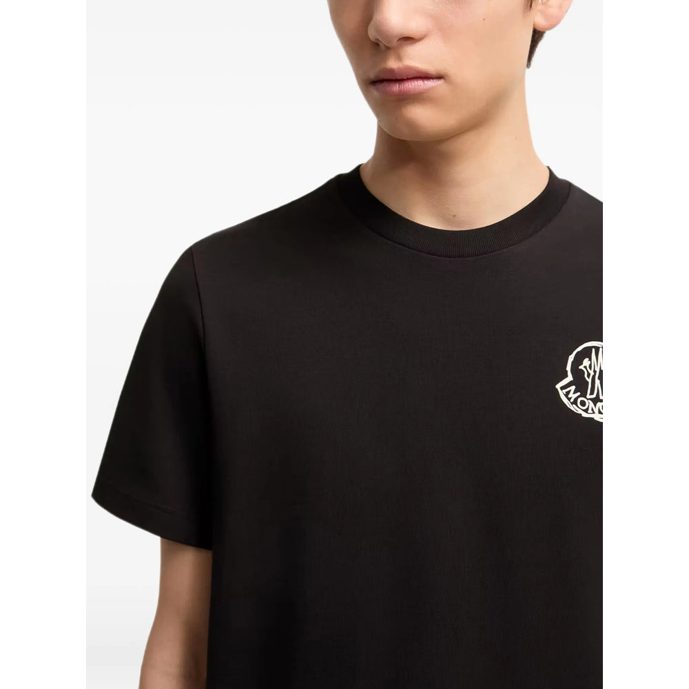 Moncler Black Polo Shirts - T-Shirts Men MONCLER