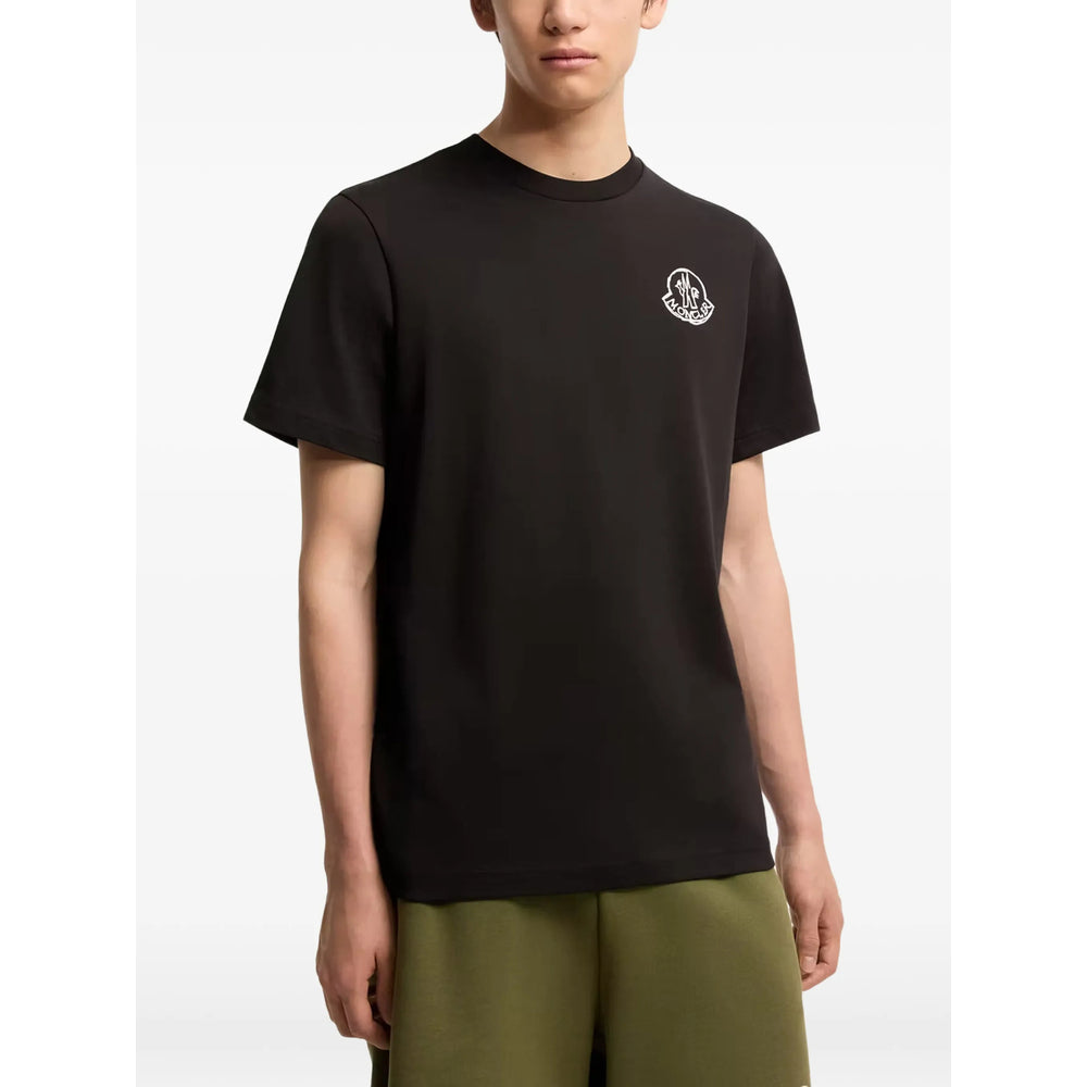 Moncler Black Polo Shirts - T-Shirts Men MONCLER