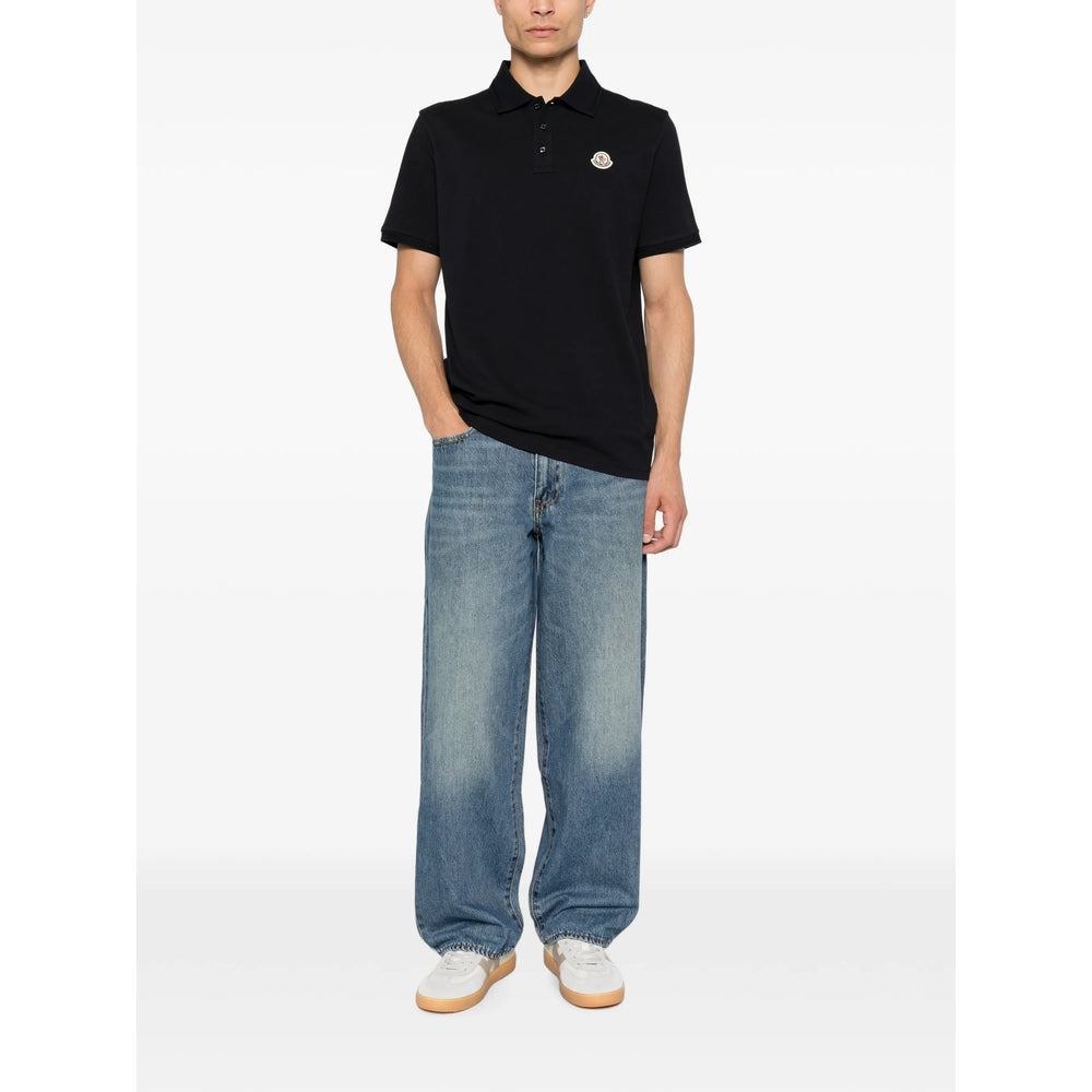 Moncler Blue Polo Shirts Men MONCLER