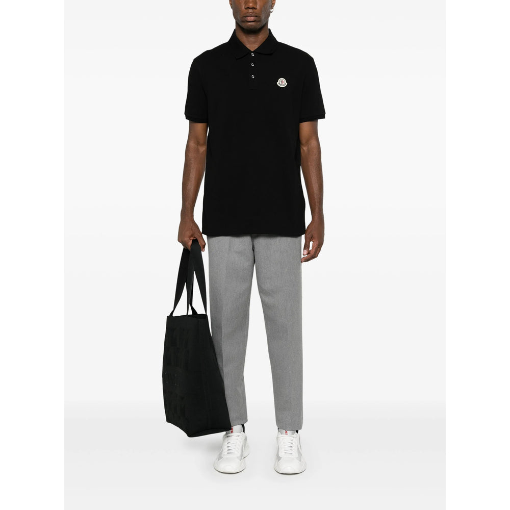 Moncler Black Polo Shirts Men MONCLER