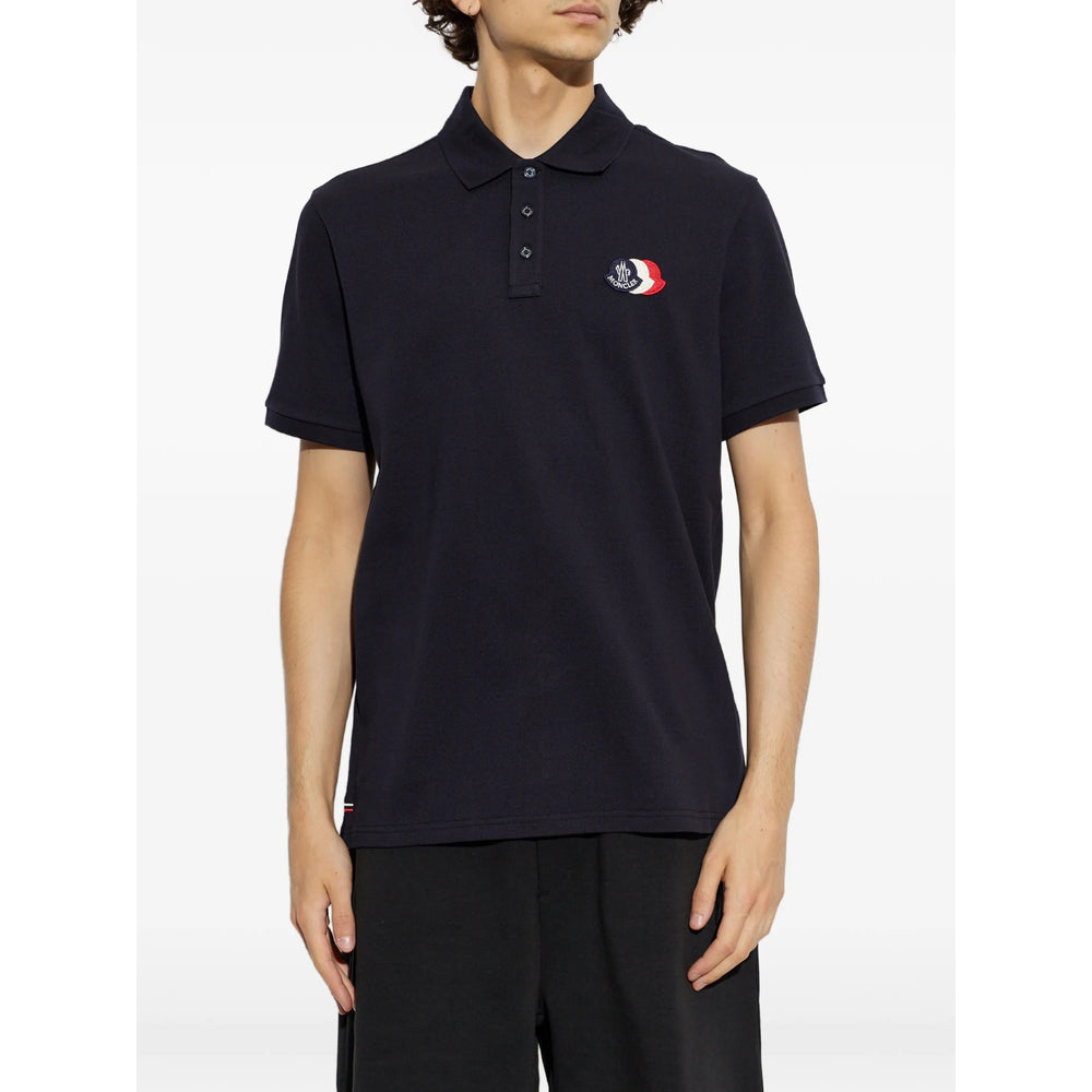 Moncler Blue Polo Shirts Men MONCLER
