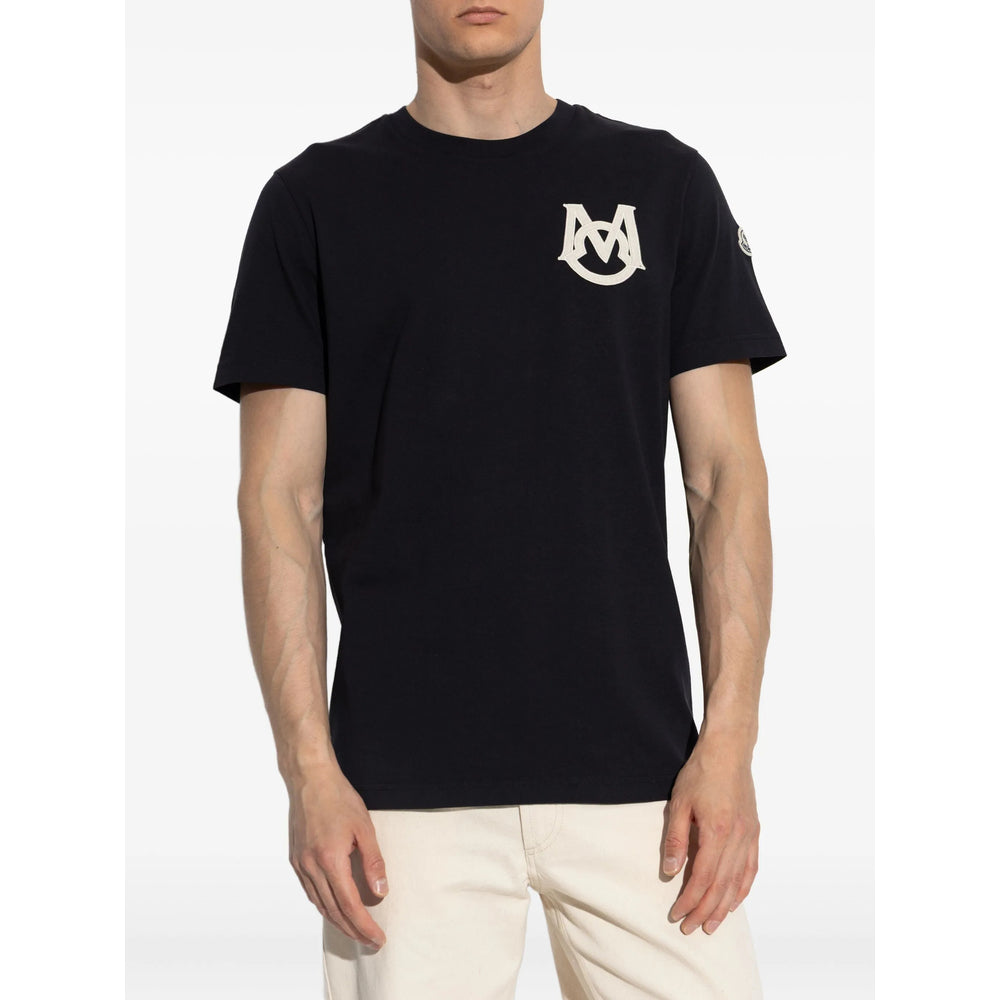 Moncler Blue T-Shirts & Vests - T-Shirts Men MONCLER