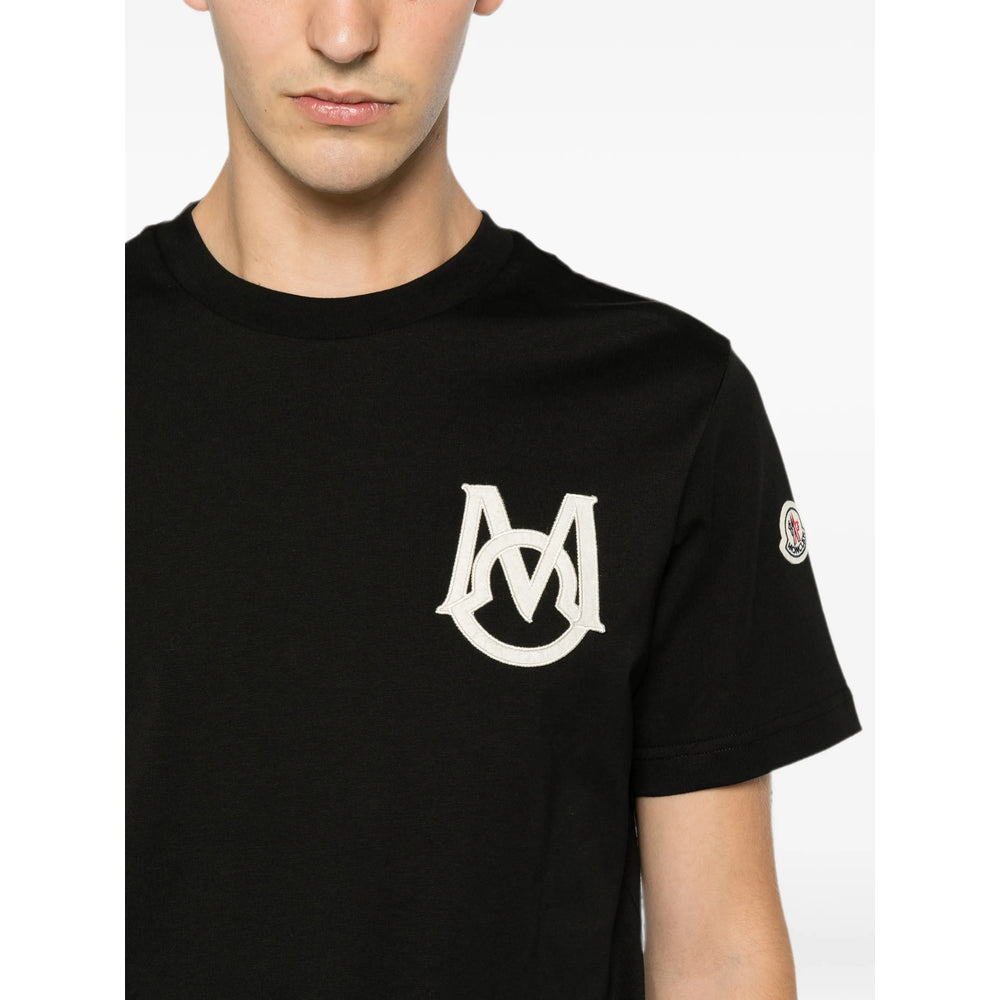 Moncler Black T-Shirts & Vests - T-Shirts Men MONCLER