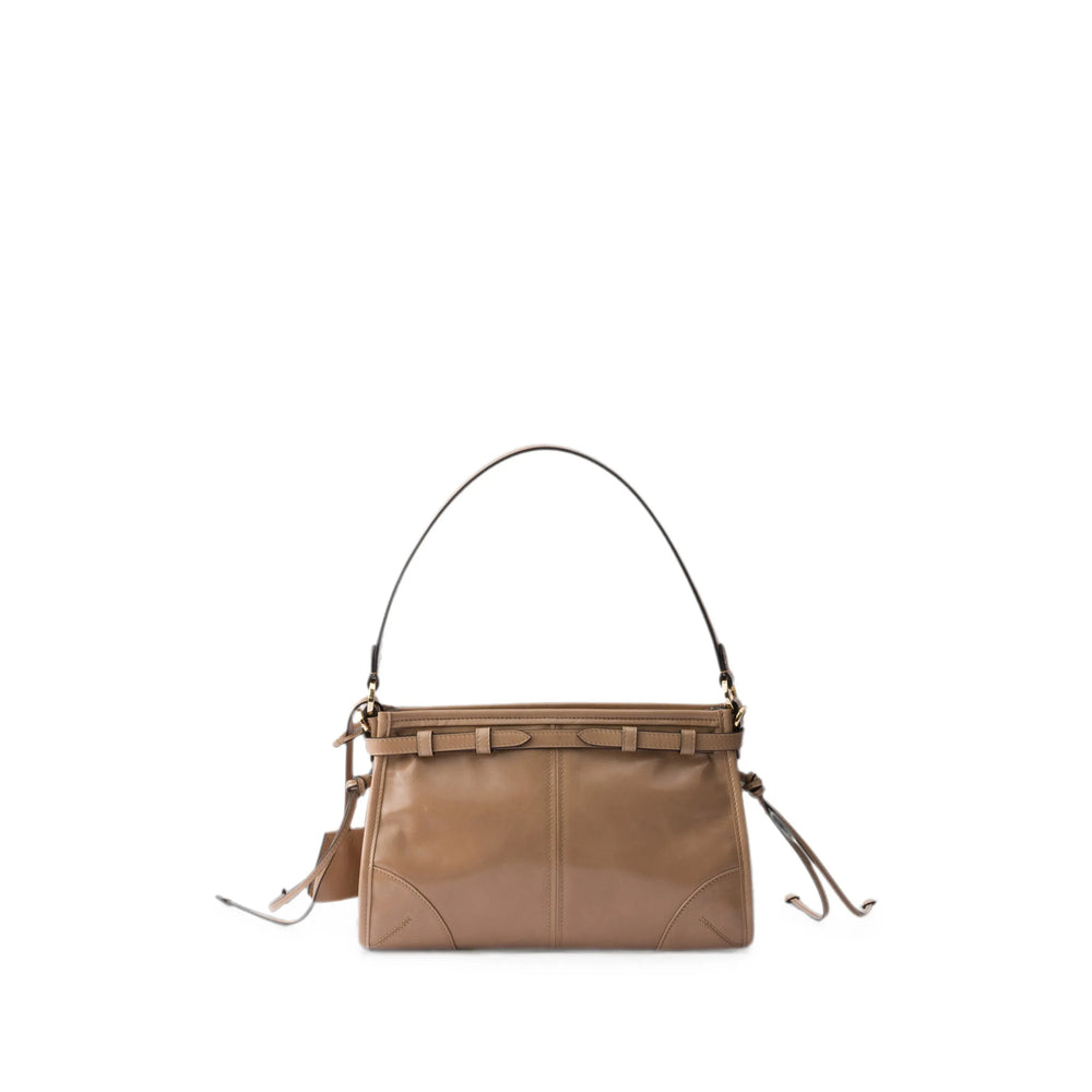 Prada Neutrals Shoulder Bags Women