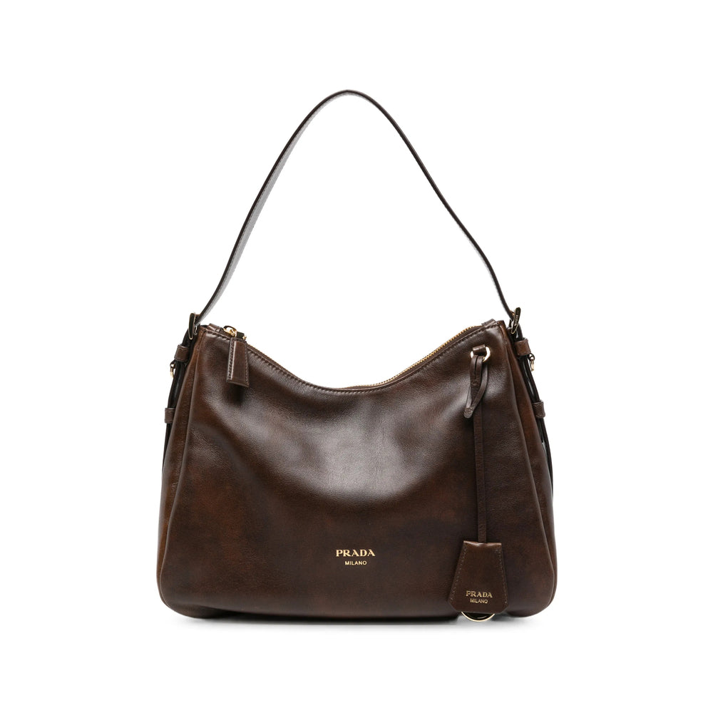 Prada Brown Shoulder Bags Women PRADA