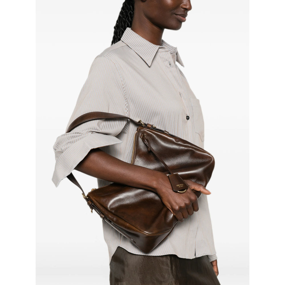 Prada Brown Shoulder Bags Women PRADA