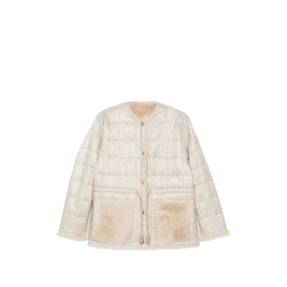 Moncler Neutrals Jackets - Faux Fur & Shearling Jackets Women MONCLER