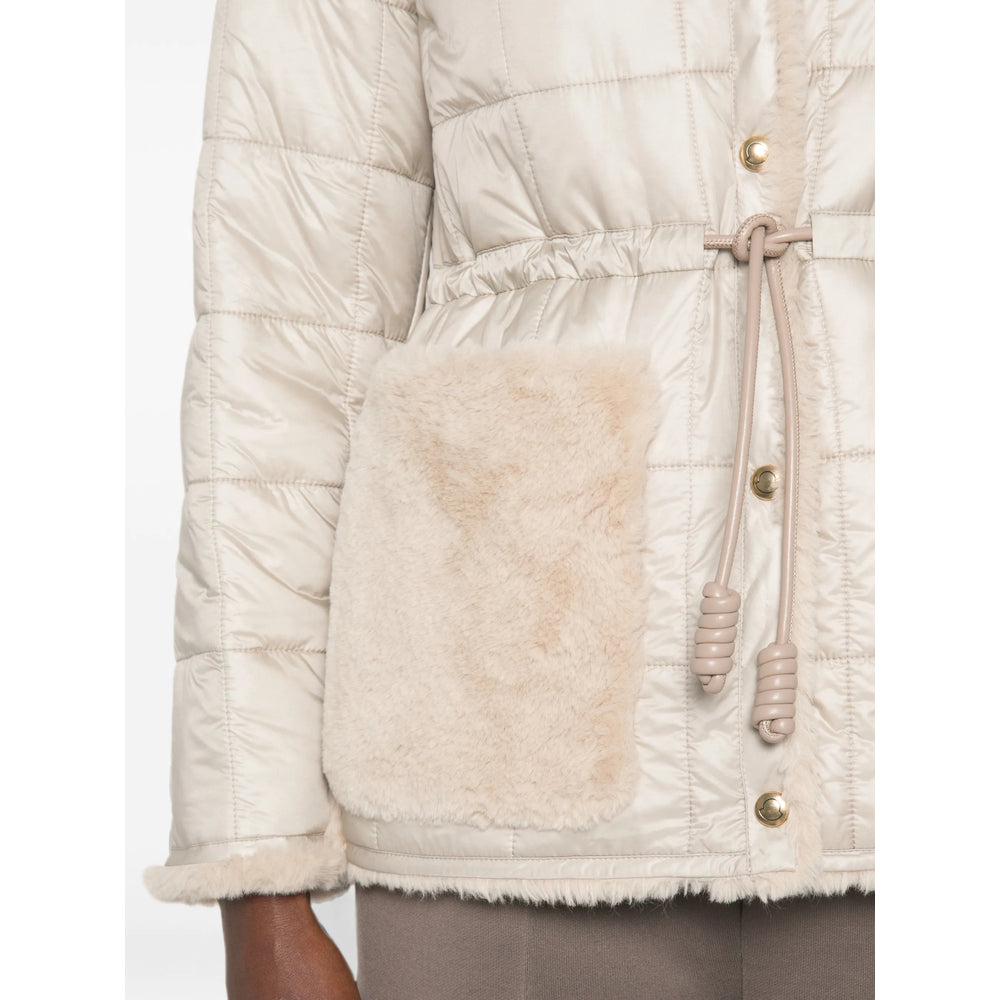 Moncler Neutrals Jackets - Faux Fur & Shearling Jackets Women MONCLER