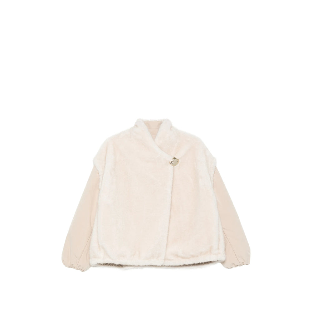Moncler Neutrals Jackets - Faux Fur & Shearling Jackets Women MONCLER