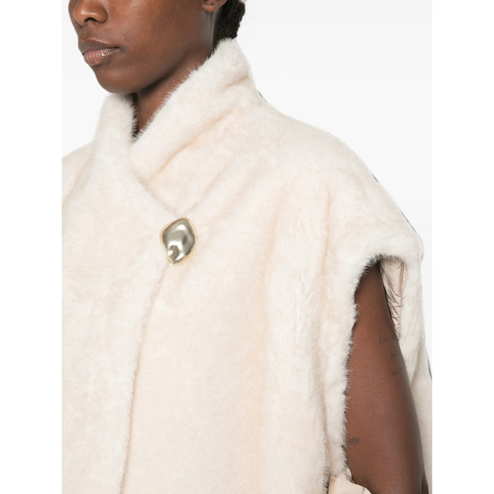 Moncler Neutrals Jackets - Faux Fur & Shearling Jackets Women MONCLER