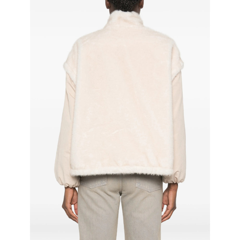 Moncler Neutrals Jackets - Faux Fur & Shearling Jackets Women MONCLER