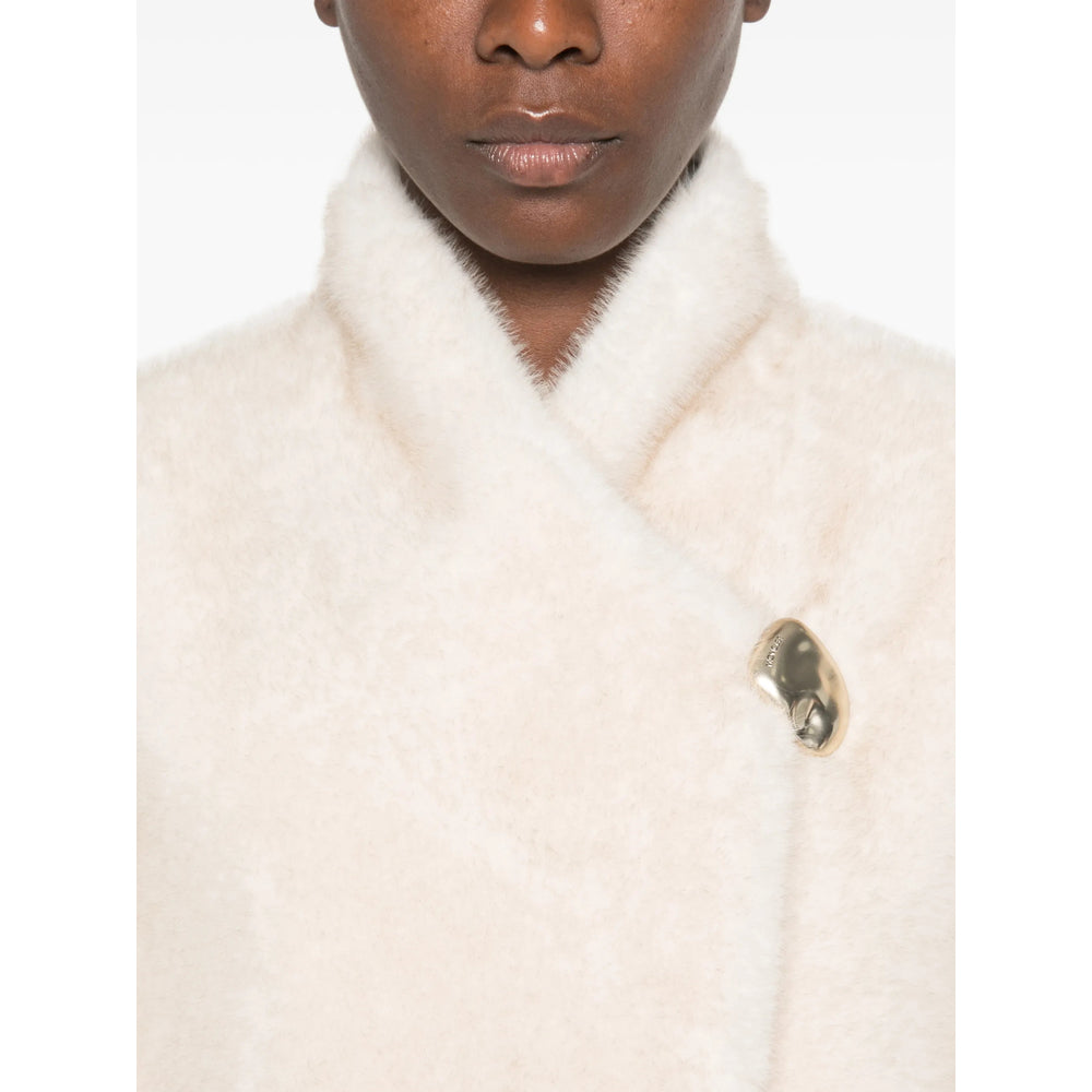 Moncler Neutrals Jackets - Faux Fur & Shearling Jackets Women MONCLER