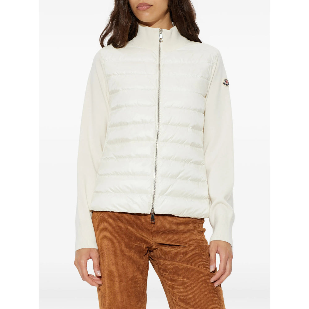 Moncler White Knitwear - Cardigans Women MONCLER