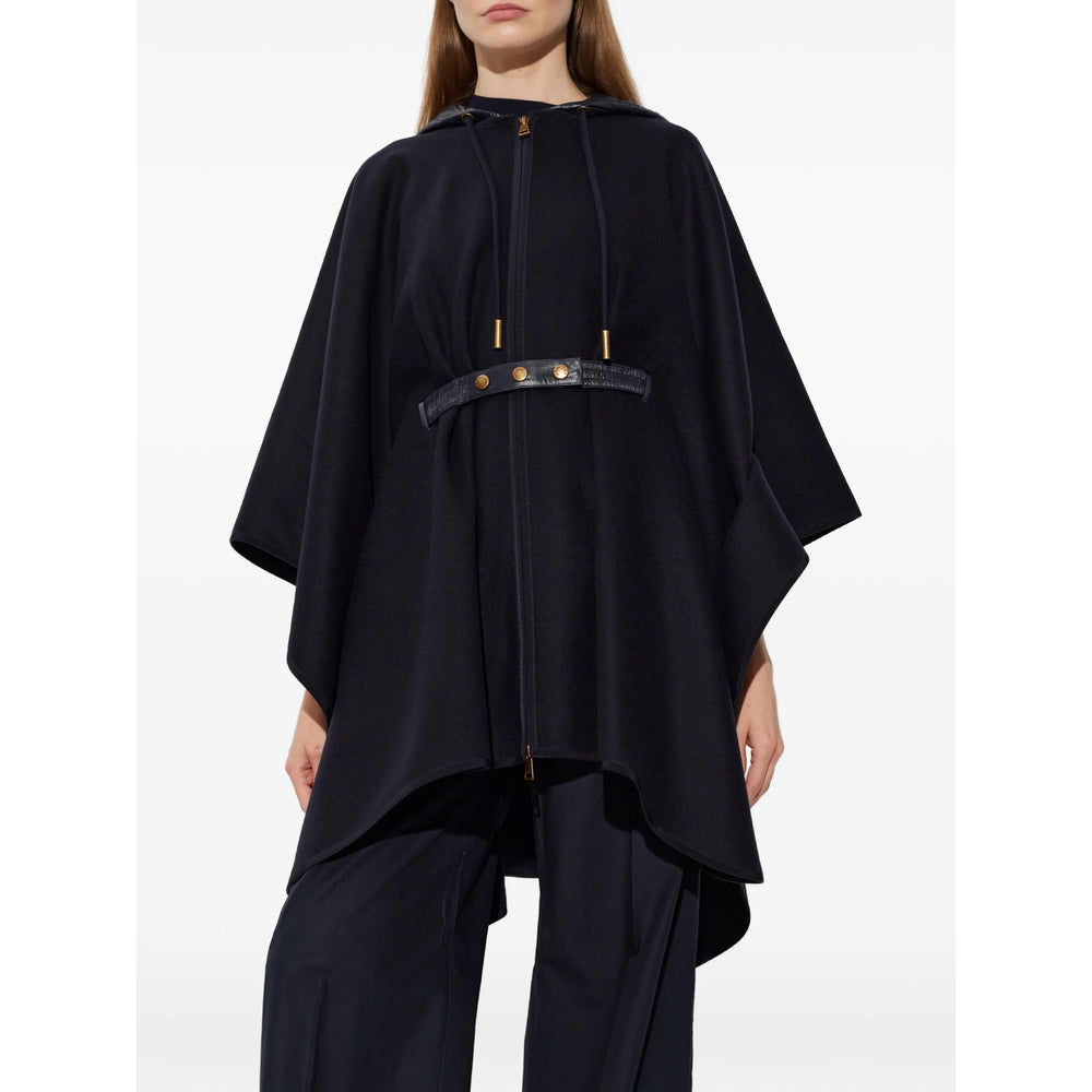Moncler Blue Jackets - Capes & Ponchos Women MONCLER