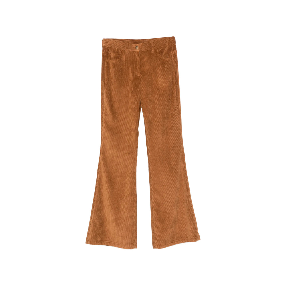 Moncler Brown Trousers - Flared Trousers Women MONCLER