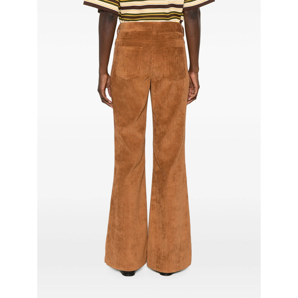 Moncler Brown Trousers - Flared Trousers Women MONCLER