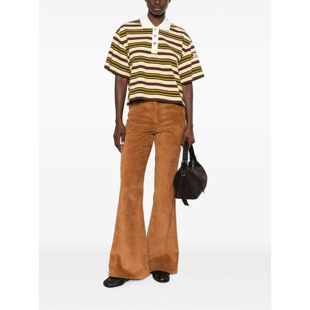 Moncler Brown Trousers - Flared Trousers Women MONCLER