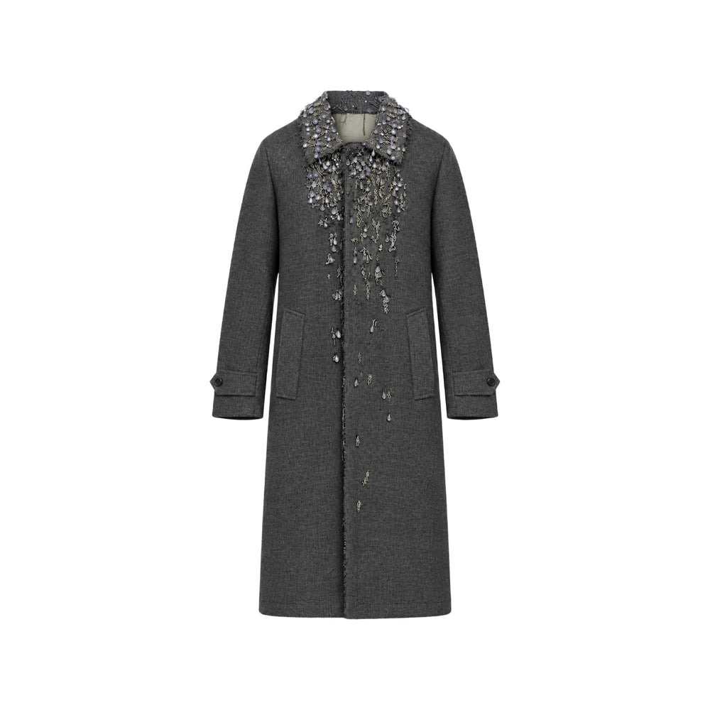 Prada Grey Coats - Single Breasted Coats Women PRADA