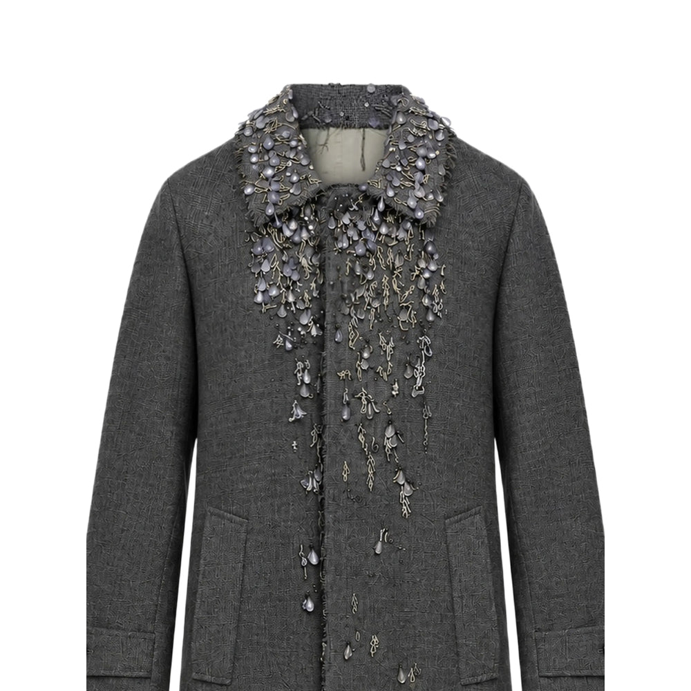 Prada Grey Coats - Single Breasted Coats Women PRADA