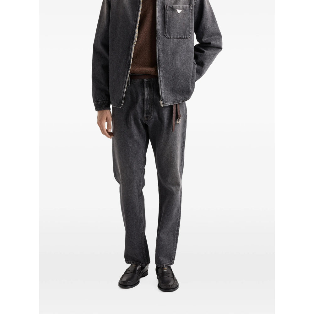 Prada Grey Denim - Regular & Straight-Leg Jeans Men PRADA