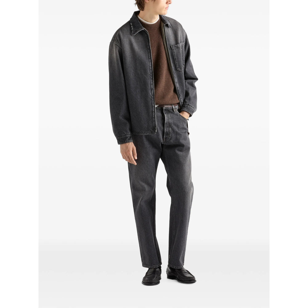Prada Grey Denim - Regular & Straight-Leg Jeans Men PRADA