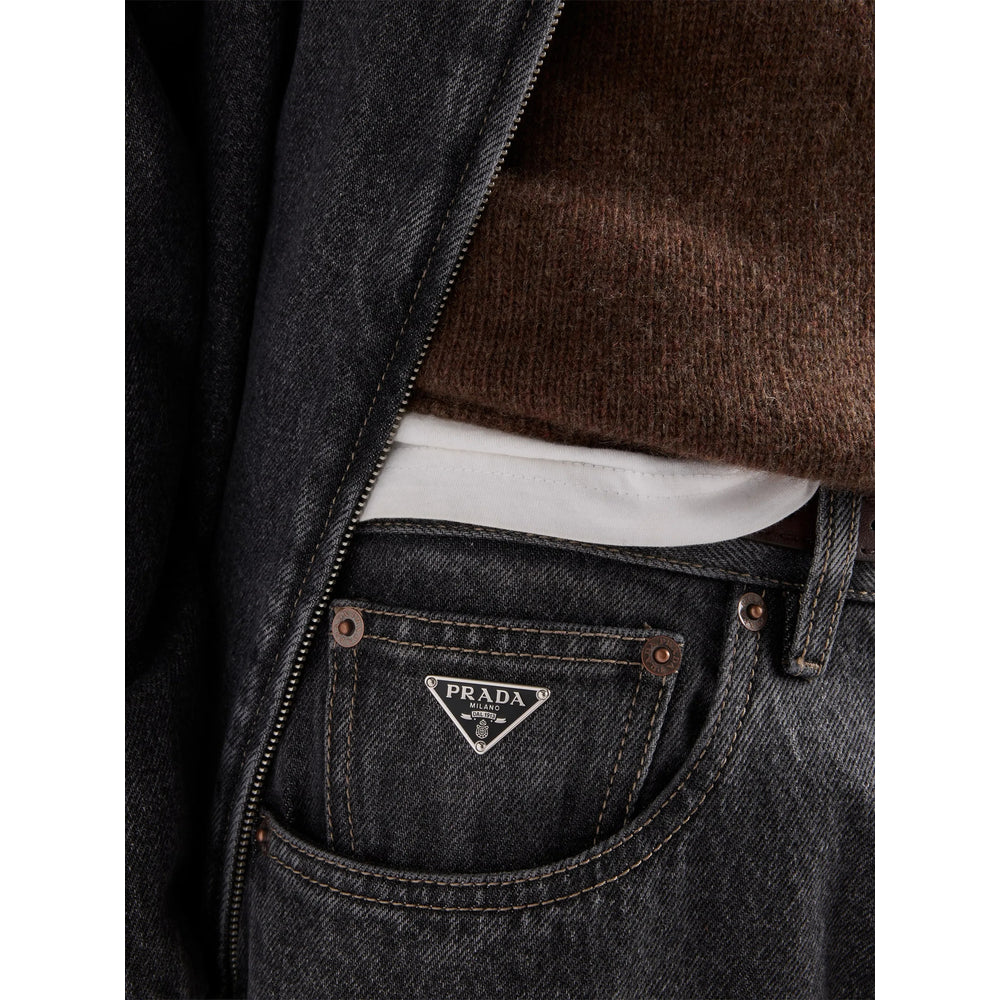 Prada Grey Denim - Regular & Straight-Leg Jeans Men PRADA