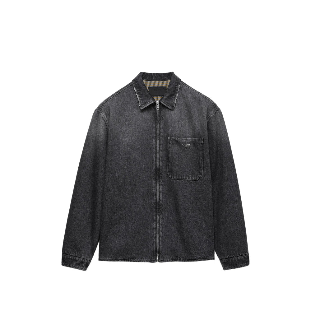 Prada Black Jackets - Shirt Jackets Men PRADA