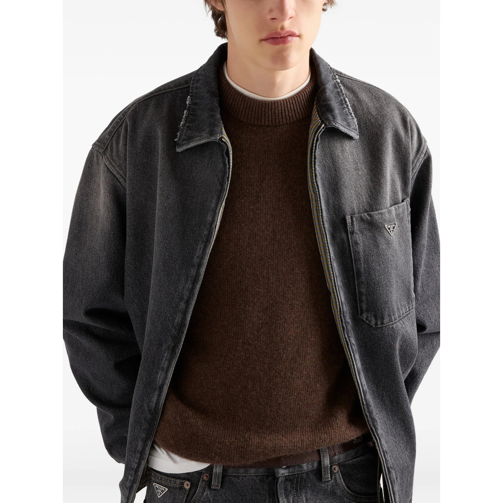 Prada Black Jackets - Shirt Jackets Men PRADA