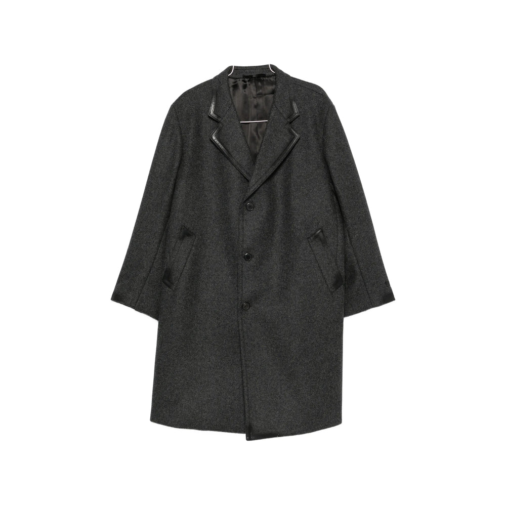 Prada Grey Coats - Single Breasted Coats Men PRADA